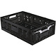 Caisse plastique pliable à verrouillage 600x400x181 mm - 36 L