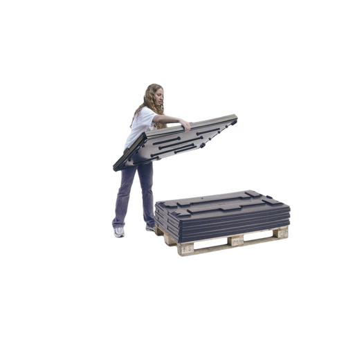 Caisse-palette pliable 1200x800x790mm - 700 L, avec couvercle