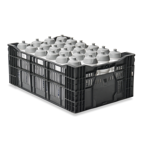 Caisse agricole ajourée PEHD 600x400x240mm - 46 L
