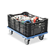 Caisse agricole ajourée PEHD 600x400x240mm - 46 L