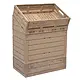 Présentoir aspect bois en plastique, 1 module 600x370x870 mm