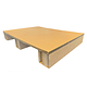 Palette en carton 800x600x110mm, plateau plein, 200 Kg