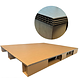Palette en carton 800x600x110mm, plateau plein, 200 Kg