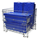 Conteneur grillagé 1200x1000x1000mm - Galvanisé, pliable