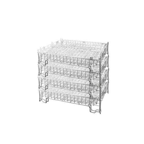 Conteneur grillagé 1200x1000x1000mm - Galvanisé, pliable