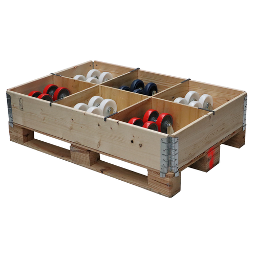 Jeu de 3 séparateurs de réhausse palette 1200x800 - 6 compartiments