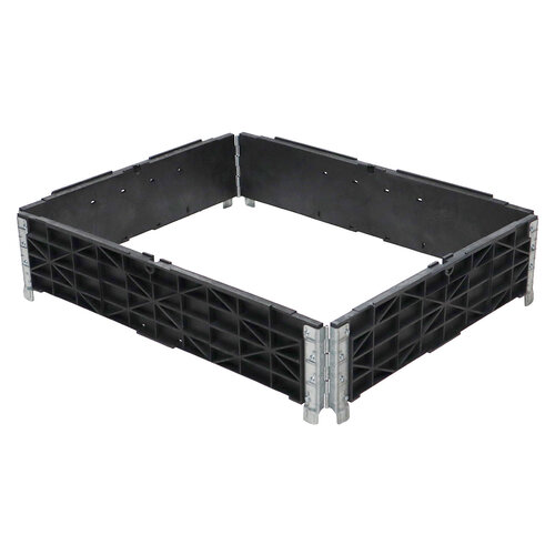 Réhausse palette plastique 1000x800x200 mm - 4 charnières