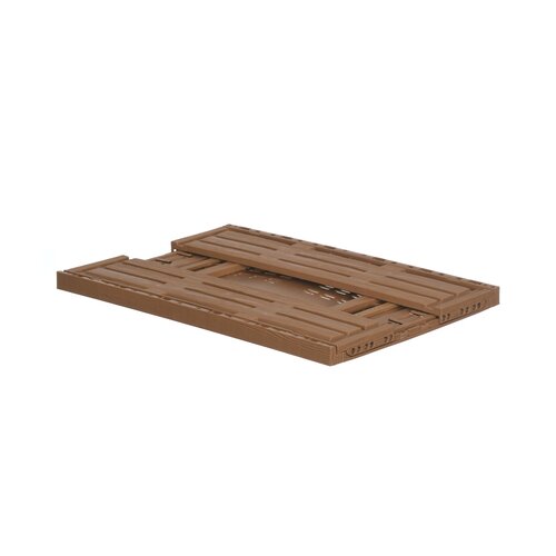 Caisse pliable aspect bois clair 600x400x163 mm - 33,2 L