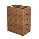 Caisse pliable aspect bois clair 600x400x163 mm - 33,2 L