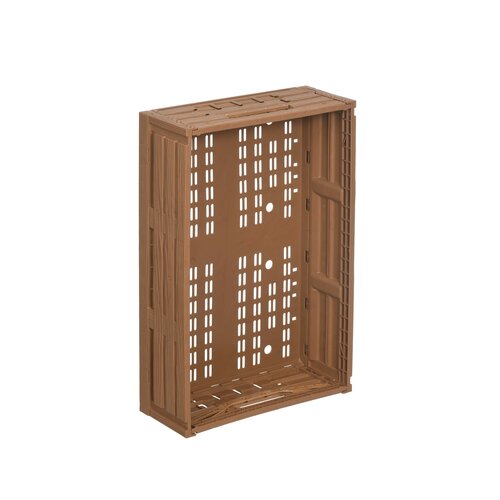 Caisse pliable aspect bois clair 600x400x163 mm - 33,2 L