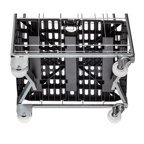 Roll-conteneur 2 côtés Flexo 804x680x1695mm - Repliable, Emboîtable