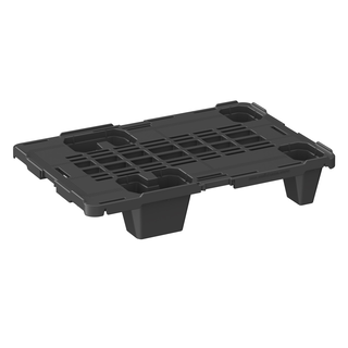 1/4 palette plastique 600x400x115mm - 300 kg