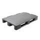 Palette plastique renforcée 1200x800x145mm,  Plancher plein, avec rebord,  1600 kg