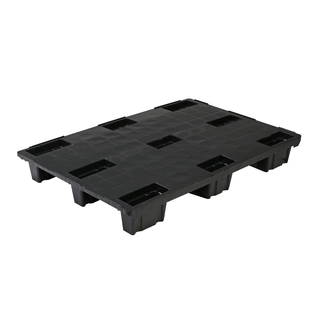 Palette plastique pleine emboîtable 1200x1000x153 mm, avec rebord - 1200 kg