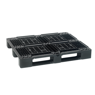 Palette plastique ajourée 1200x1000x150 mm, avec rebord - 1500 kg