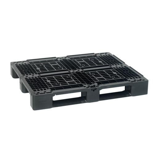 Palette plastique ajourée 1200x1000x150 mm, avec rebord - 1500 kg