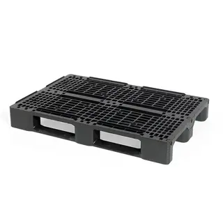 Palette plastique ajourée 1200x800x150mm, avec rebord - 1250 kg