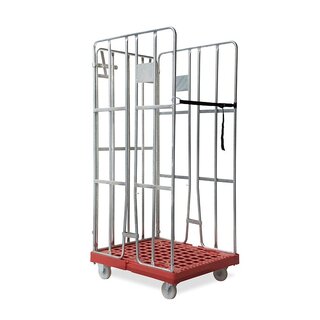 Roll conteneur 3 côtés 810x680x1680mm, galvanisé à chaud