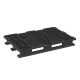 Palette plastique légère ajourée 1200x800x155mm, 3 semelles - 900 kg