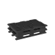 Palette plastique légère ajourée 1200x800x155mm, 3 semelles - 900 kg