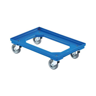 Plateau roulant pour bac euro 600 x 400 mm , ABS, bleu