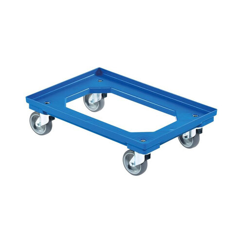Plateau roulant pour bac euro 600 x 400 mm , ABS, bleu