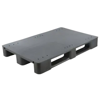 Palette plastique renforcée 1200x800x145mm,  Plancher plein, sans rebord,  1600 kg