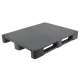 Palette plastique renforcée 1200x1000x145mm,  Plancher plein, sans rebord,  1600 kg
