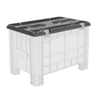 Couvercle caisse palette plastique 1000x640 mm