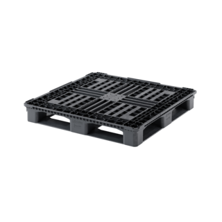 Palette plastique CP9 1140x1140x150 mm - PEHD, plateau ajouré, 1400 kg
