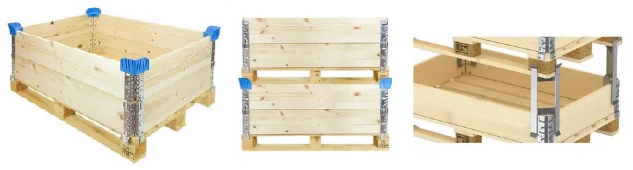 Accessoires pour réhausses palettes bois