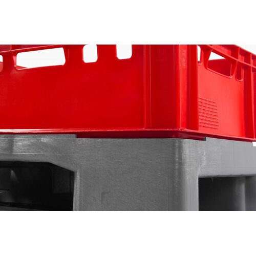 Palette lourde ajourée 1200x800mm  sans rebord, 2500 kg - Occasion