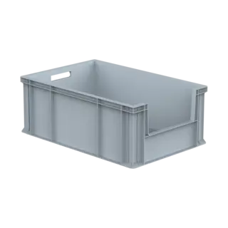 Bac norme Europe 600x400x230mm - 45 L, Ouverture frontale