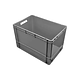 Bac norme Europe 600x400x400mm - 76 L, Ouverture frontale