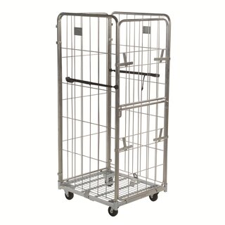 Roll conteneur à linge 800x715x1840 mm - 1/2 porte rabattable