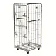 Roll conteneur à linge 4 côtés 800x715x1840 mm - 1/2 porte rabattable