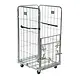 Roll conteneur à linge 4 côtés 800x715x1840 mm - 1/2 porte rabattable