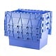 Mehrwegbehälter, 68 l, stapelbar, nestbar, Klappdeckel, 600x400x365mm