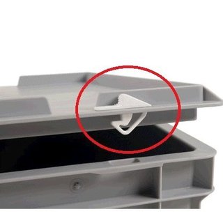 Clipverschluss für Kunststoffdeckel von Euroboxen, VPE 50 Stück