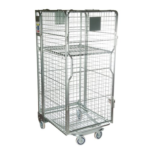 Rollcontainer Anti-Diebstahl, Metallboden, 1 Regalboden, 860x737x1676mm