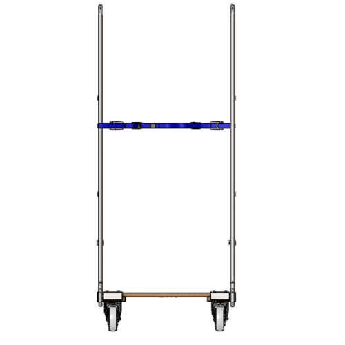 Rollcontainer 2-seitig gebraucht, Holzboden, 800x680x1670mm