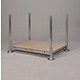 Rungenpalette, verzinkt, TÜV-zertifiziert, 2025x1180x310mm, ohne Rohre, mit Sperrholzplatte