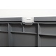 Kunststoffdeckel für Eurobox, grau, 2 Scharniere, 600x400x19mm