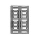 H1 Palette gebraucht 1200x800x160mm - offenes Deck mit Rand