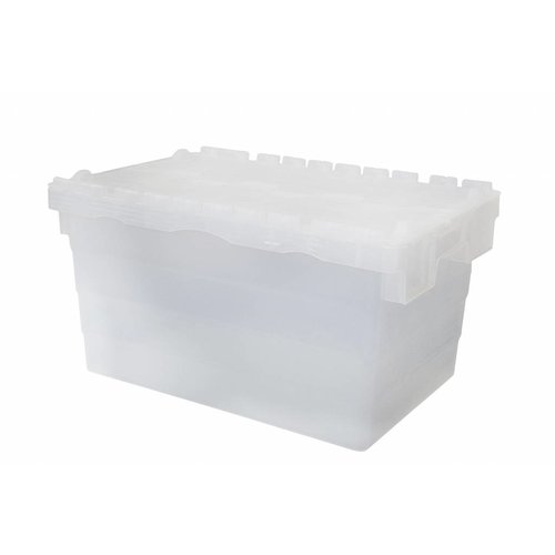 Kunststoffbox, 60 Liter, transparent, 600x400x320mm