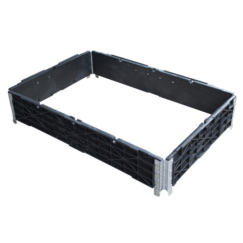 Kunststoffaufsatzrahmen, 4 Scharniere, faltbar, 1200x800x200mm