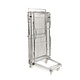 Rollcontainer 4-seitig, Metallboden, 1 Regalboden, 860x737x1676mm