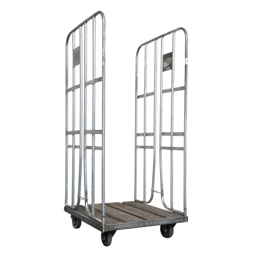 Rollcontainer 2-seitig gebraucht, Holzboden, 2 Spannbänder, 720x800x1800mm