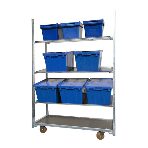 Blumenwagen gebraucht, 3 Regalböden, 1350x565x1900mm