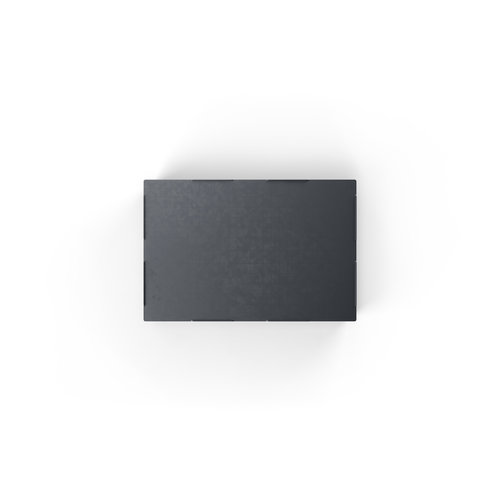 Kunststoffpalette 1200x800x150 mm - PP, 2 Kufen, 1500 kg, geschlossenes Deck mit Rand